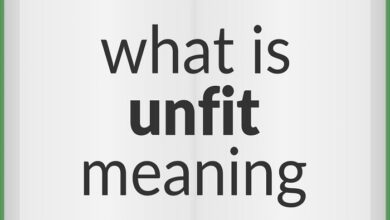 Unfit Meaning